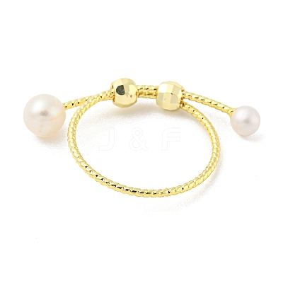Brass Finger Ring RJEW-H220-42G-1