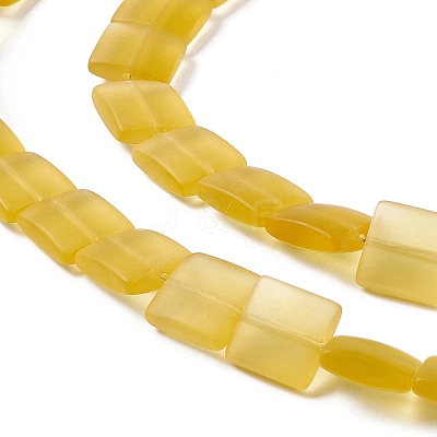 Transparent Frosted Glass Beads Strands FGLA-S001-01A-1