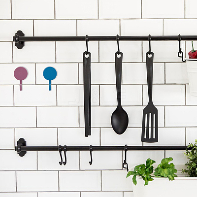 28Pcs 7 Colors Plastic Hook Hangers AJEW-DC0001-18-1