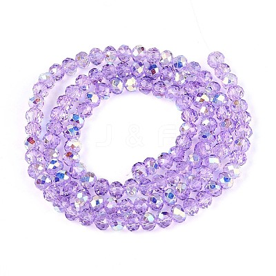 Transparent Glass Beads Strands X-EGLA-N016-4mm-03-1
