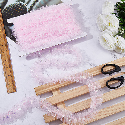 10M Polyester Organza Ribbons SRIB-GF0001-65A-1