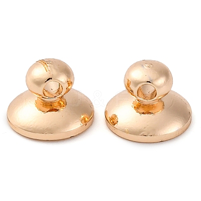 Brass Bead Cap Pendant Bails KK-Z089-20KCG-1