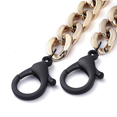 Personalized CCB Plastic Curb Chain Necklaces NJEW-JN02881-01-1