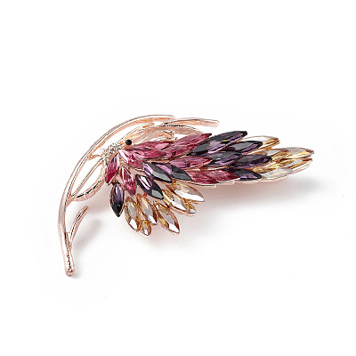 Rhinestone Butterfly Brooch Pin JEWB-P016-03LG-03-1
