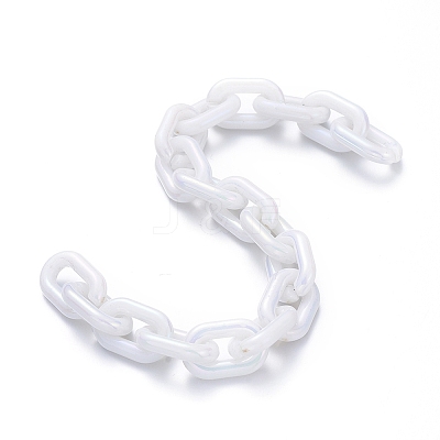 Transparent Acrylic Handmade Cable Chain AJEW-JB00549-1