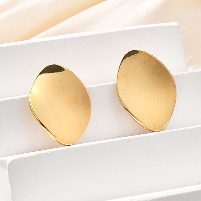 304 Stainless Steel Stud Earrings EJEW-D319-09B-G-1
