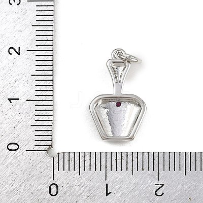 Brass Micro Pave Cubic Zirconia Pendants KK-A269-36P-1