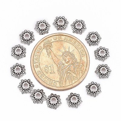 Tibetan Style Bead Caps LS-LFH10352Y-NF-1