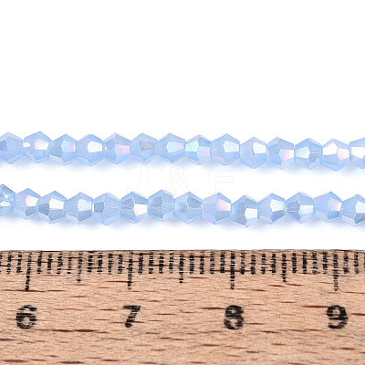 Imitation Jade Electroplate Glass Beads Strands EGLA-A039-J2mm-B08-1