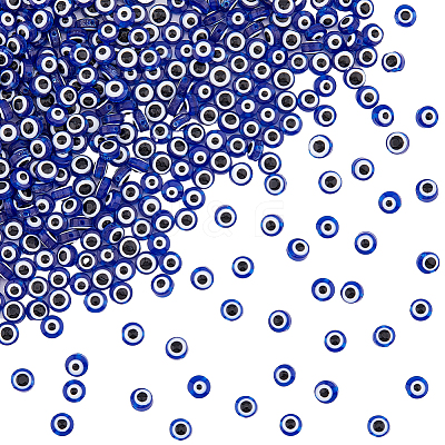 400Pcs Evil Eye Resin Beads RESI-DC0001-22-1