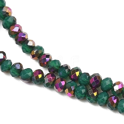 Electroplate Glass Beads Stradns EGLA-H114-02A-01-1