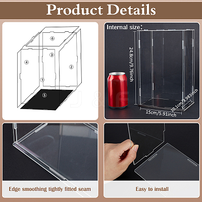 Transparent Acrylic Display Boxes ODIS-WH0329-95A-1
