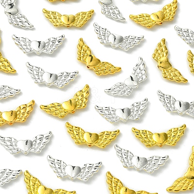 100Pcs 2 Colors Alloy Beads FIND-FS0002-48-1
