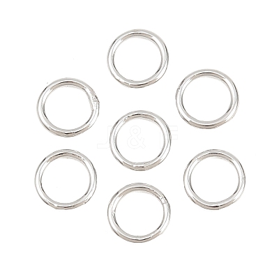 Brass Closed Jump Rings KK-D257-01P-02-1