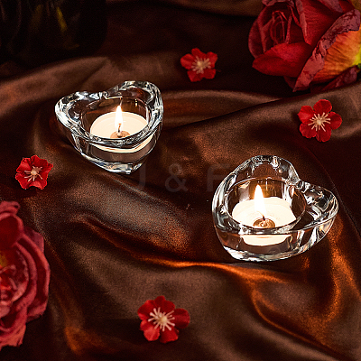 2Pcs Glass Candle Cups AJEW-SC0004-47A-1