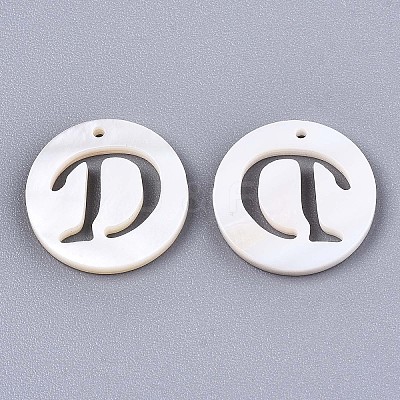 Natural Freshwater Shell Charms SHEL-S276-119D-1