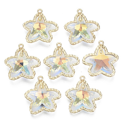 Glass Rhinestone Pendants GLAA-N038-15A-A01-1