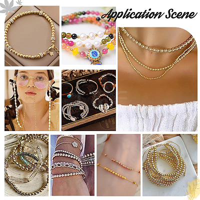 300Pcs 2 Colors 5 Sizes Rack Plating Brass Beads KK-PH0006-43-1