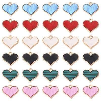 30Pcs Alloy Enamel Charms ENAM-FS0002-68-1