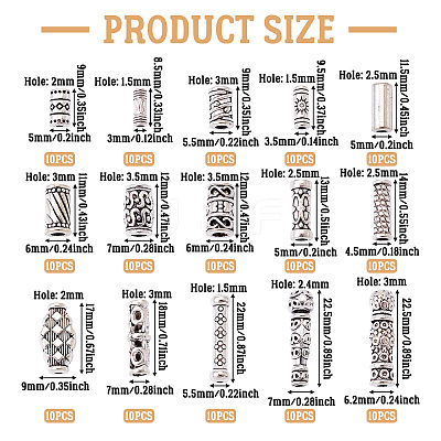 Tibetan Style Alloy Beads TIBEB-TA0001-18AS-1