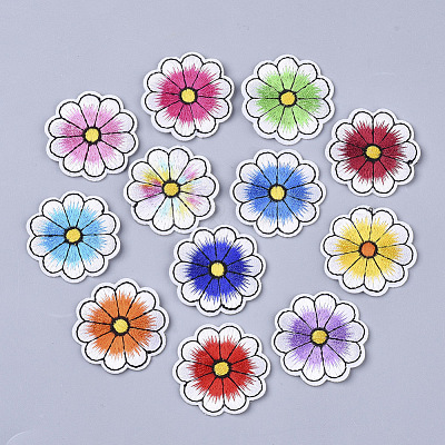 Computerized Embroidery Cloth Iron On/Sew On Patches AJEW-S076-006-1