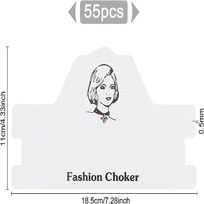 Cardboard Necklace Display Cards CDIS-FG0001-43-1