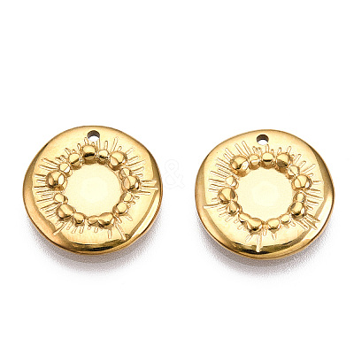 304 Stainless Steel Pendant Cabochon Settings STAS-T060-47G-1