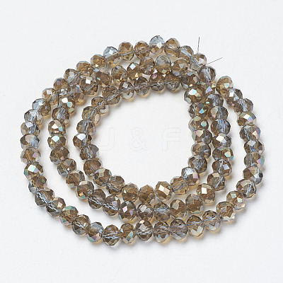 Electroplate Glass Beads Strands EGLA-A034-T4mm-J16-1