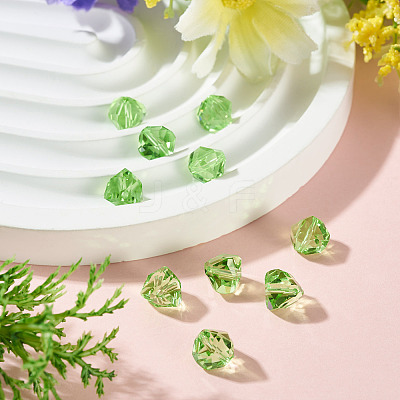 10Pcs Glass Imitation Austrian Crystal Beads GLAA-TADJ0001-11E-1