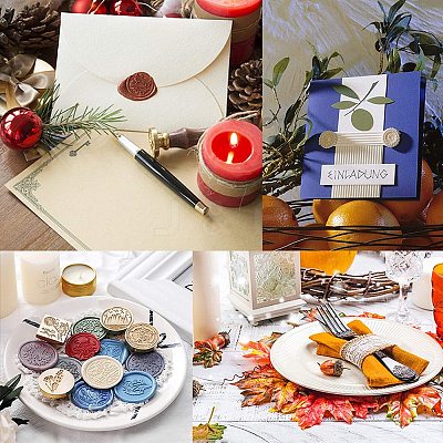 DIY Wood Wax Seal Stamp AJEW-WH0131-287-1