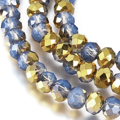 Electroplate Glass Beads Strands EGLA-A034-J4mm-O01-1