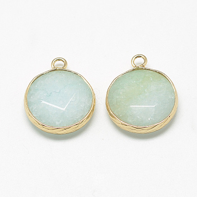 Natural Amazonite Pendants G-Q964-08G-1
