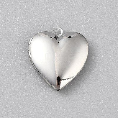 316 Surgical Stainless Steel Locket Pendants STAS-WH0044-75P-1