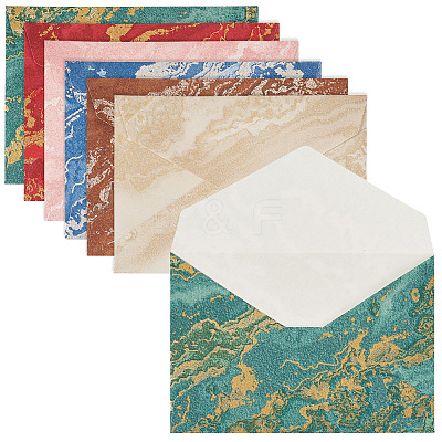 24Pcs 6 Colors Paper Envelopes AJEW-TA0002-31-1