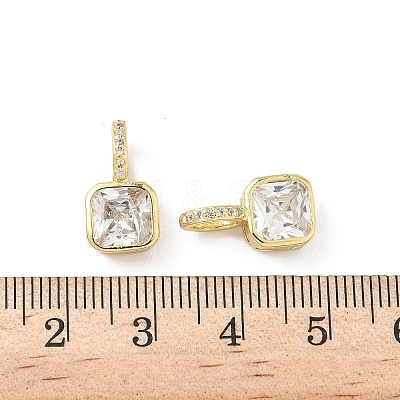 Brass Micro Pave Cubic Zirconia Pendants KK-L239-020G-1
