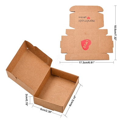 Kraft Paper Gift Box CON-L014-A02-1