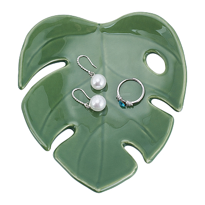 Porcelain Jewelry Tray AJEW-WH0752-291-1