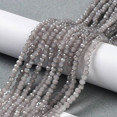 Baking Paint Imitation Jade Glass Bead Strands DGLA-A034-J2MM-A43-1