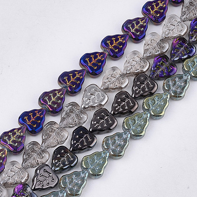 Electroplate Glass Beads Strands EGLA-T017-05-1