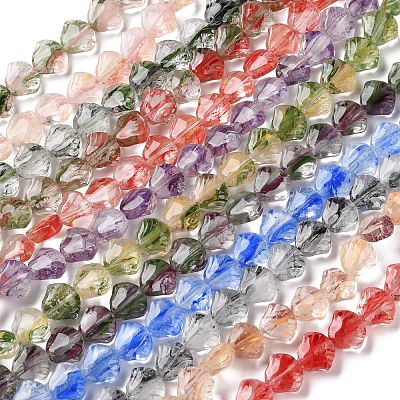 Inner Flower Handmade Lampwork Beads Strands LA-CBA3F7A-02-1