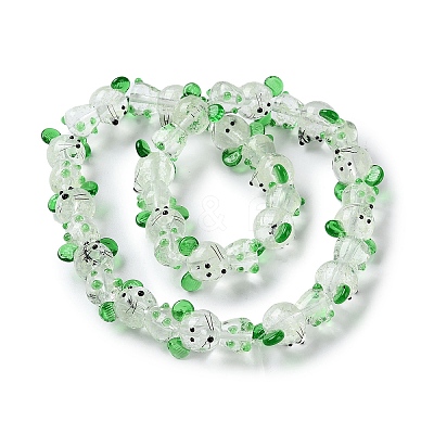 Luminous Handmade Lampwork Beads Strands LAMP-Z007-03C-1