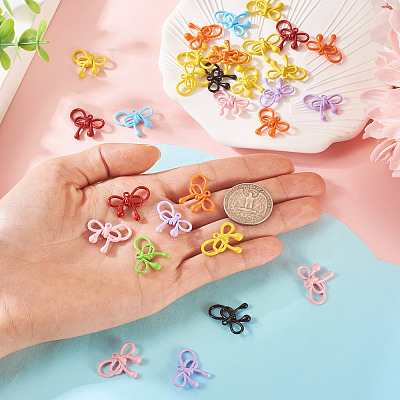 30Pcs Spray Paint Alloy Pendants FIND-TA0006-82-1