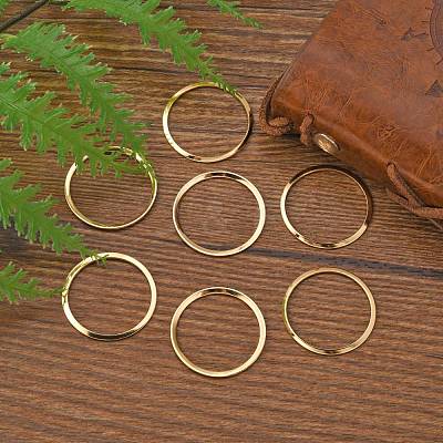 201 Stainless Steel Linking Rings X-STAS-F192-001G-03-1