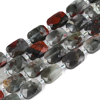 Natural Africa Bloodstone Beads Strands G-T139-87-1