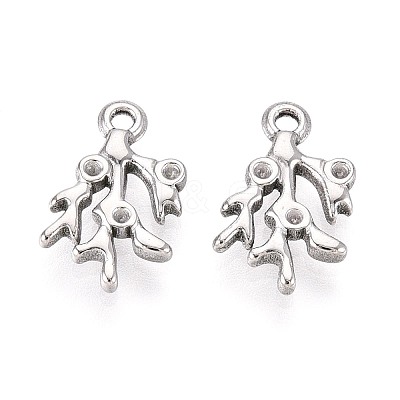 304 Stainless Steel Pendant Rhinestone Settings STAS-T067-44P-1