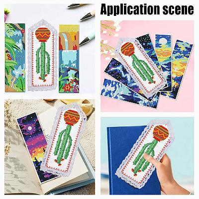 Cotton Aida Cloth Bookmarks for Cross Stitch Making AJEW-WH0314-795-1