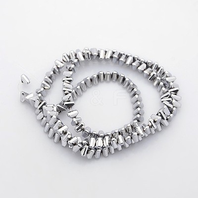 Electroplate Non-magnetic Synthetic Hematite Beads Strands G-J225B-08-1