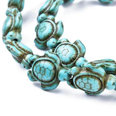 Dyed Synthetic Turquoise Bead Strands X-G-M152-10-B-1