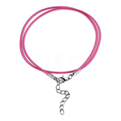Waxed Cotton Cord Necklace Making MAK-S034-010-1