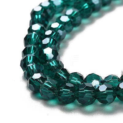 Electroplate Glass Bead Strands EGLA-R015-4mm-13-1